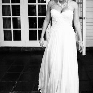 Vintage Strapless Wedding Gown